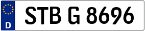 Trailer License Plate